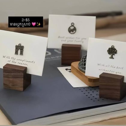 Wooden block stand prop