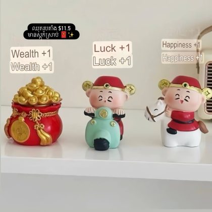 little fairy god with treasure set