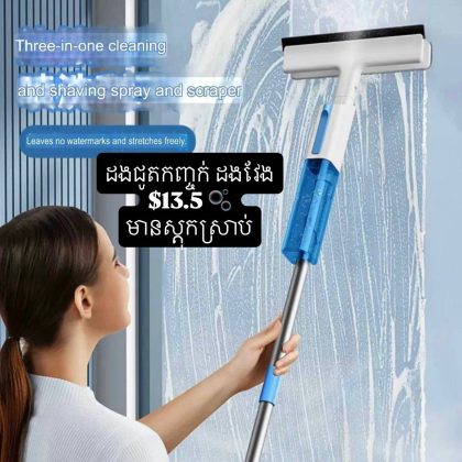 glass cleaner with long handle